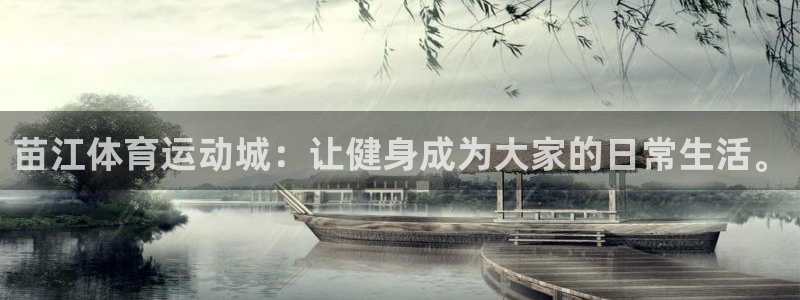 制胜体育APP下载入口：苗江体育运动城：让健身成为大家的日常生活。